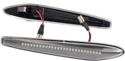 2 stücke Dynamische Seite Marker Lichter Pfeil Blinker Blinker Lampen for Alfa for Romeo 159 for Sportwagon for Boera for Spider for Typ 939 2005-2012(Dynamic Crystal Type)