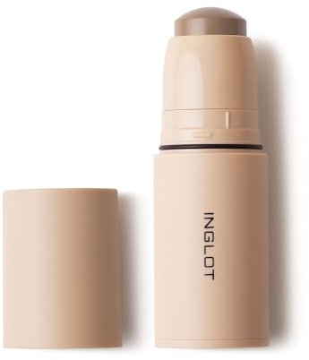 Inglot Cremiger Bronzer-Stick | Natürliches Konturieren und Einfache Anwendung | Langanhaltender Effekt | Feuchtigkeitsspendende Formel zum Modellieren des Gesichts | Cool Brown 110 | 6,2 g