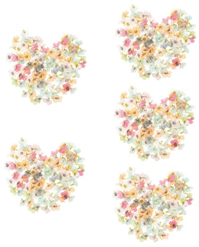 Garneck 500 Stück Handgefertigte DIY Blumen Blumenkranz Künstliche Köpfe Hochzeitsdekorationen Für Zeremonien Künstliche Blumen Lebensechte Blumen Dekoration Aus Seide