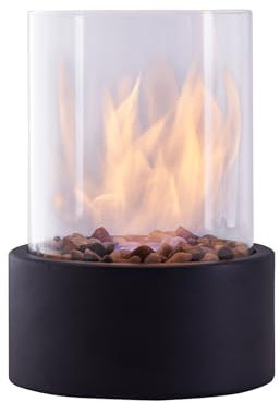 Buithafu Tabletop Fireplace,Indoor and Outdoor Portable Tabletop Fire Pit ¨C Vent-Less can be Used Indoor or Outdoor Tabletop Fireplace Centerpiece