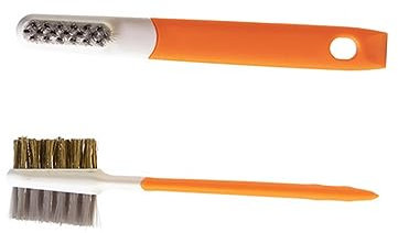 FRCOLOR 2 Piezas Cepillo De Alambre Limpiador De Plancha Herramienta De Limpieza De Utensilios De Cocina Herramientas De Limpieza De Cocina Herramienta De Cocina Acero Inoxidable Orange