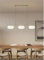 WOQuju Kronleuchter Retro Metall 3 Lichter Wabi Sabi Stil E27 Moderne japanische Lampe Luxus Cremefarben Restaurant Pendelleuchte Insellampe Kakiform Glaslampenschirm Höhenverstellbar(Chrome)