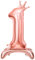 1 Number Balloons, Standing Number 1 Balloon 32/81cm 1st Birthday Decorations for Girls Baby Shower Rose Gold Foil 1 Balloon 1st Birthday Balloons