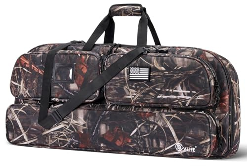 CVLIFE 94.0 cm Soft Compound Bow Case, Bow Bag Bogenschießen Fall mit dicker Perlbaumwolle Polsterung, mit Rucksackgurten & Schultergurt, Bogenschießtasche mit Pfeiltasche für Ausrüstungsschutz mit