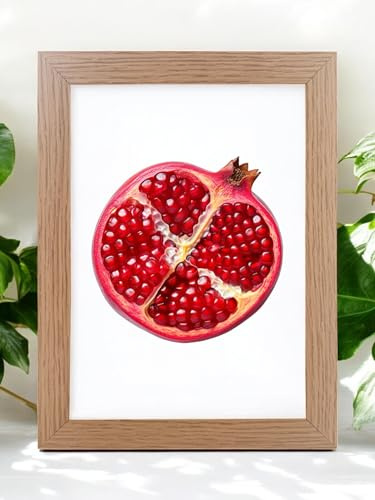 A4 Black Solid Wood Frame, A4 Picture Frame, A4 Photo Frames, A4 Poster Frame with Acrylic Glass, 21cm x 29.7cm Certificate Frame for Table Top and Wall Mounting, Black (Oak)