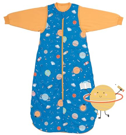schlummersack Baby Schlafsack Neugeboren Sommer 1.0 Tog 56 cm dünn Space | Sommerschlafsack
