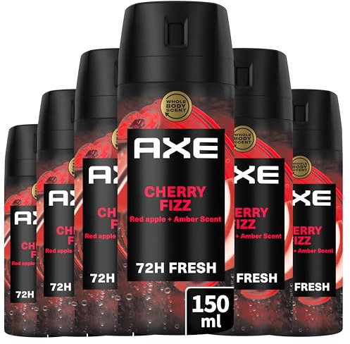 AXE - Deodorant für Herren – Spray – Kollektion Prestige Parfum – Cherry Fizz – verstärkte Anti-Geruchs-Technologie – 72 Stunden Schutz – 150 ml