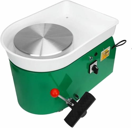 FLTRGO Tornio in Ceramica Elettrica, Macchina in Ceramica da 600 W, Pedale per Argilla, Modanatura in Ceramica, Opere d'Arte ~/