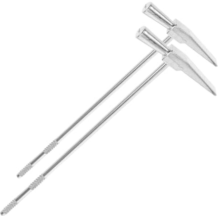 Zerodeko 2stücke Stimmhammer für Daumenklaviere Set aus Aluminiumlegierung Klangpflege-werkzeuge für Tasten-fingerklaviere Instrumenten-drechselwerkzeug