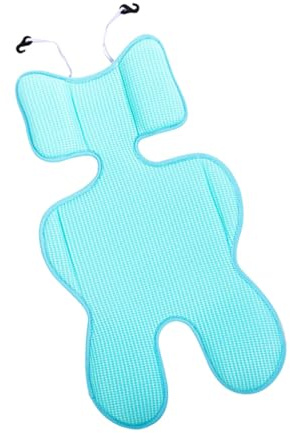 MOTHNUR Buggy Sitzauflage Atmungsaktiv Sitzkissen Weich Baumwolle Sommer Kinderwagen Polsterung Blau