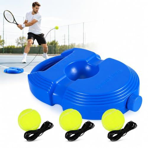 Tennis Buddy Ball Shooter with 3 String Balls Tennis Trainer for Beginners