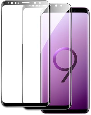 [2 Pièces] Verre Trempé pour Samsung Galaxy S9 5G, HD Verre Film, 9H Vitre Protection, Anti-rayures Film, Dureté 9H, Transparent HD, Haute Sensibilité, Sans Bulles
