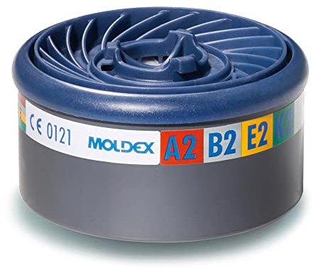 Moldex 9800 Easy Lock Gas Filter Patronen, A2B2E2 K2 * (8 Stück)