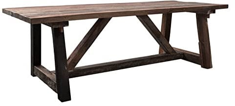 MASSIVMOEBEL24.DE Esstisch Altholz 230x100x78 Natur unbehandelt Bassano #113