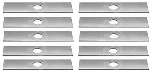 Copper Head Rotary 6477 Blade Edger 7-11/16 Long, 2 Wide, 125 Thick, 1 Center Hole Replace Ryobi 613223, Echo 720-237-001, Stihl 4133-713-4101, Maruyama 216062. Green Machine 237001 (10)