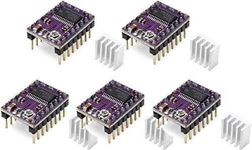 5pcs Stepstick DRV8825 Stepper Motor Driver Reprap RAMPS replace A4988 | 5 stücke DRV8825 5-schicht stepper motor controller modul mit mini kühlkörper für 3D drucker