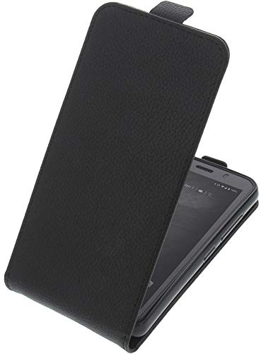 foto-kontor Tasche kompatibel mit CAT S52 Smartphone Flipstyle Schutz Hülle schwarz