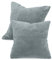 npluseins 2er Pack Kissenhüllen aus Coral-Kuschel-Fleece (2 Stück) 1257.1667, ca. 60 x 60 cm, grau