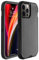 smartelf Compatible with iPhone 12 Pro Max Case Cover Shockproof Heavy Duty Drop Protecton Hybrid Dual Layer Hard Shell Phone Cases for 6.7 inch -Black