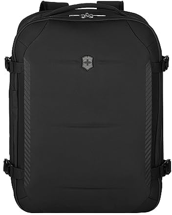 Victorinox Crosslight Boarding Bag, Mochilas para portátil de 15,6 pulgadas, expandible, mujer/hombre, 22 x 39 x 53 cm, negro