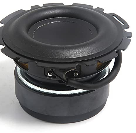 JINGERL 1PC 4.5 Inch Mid Woofer Speaker Unit 4Ohm 50W Deep Bass Subwoofer Large Rubber Loudspeaker Subwoofer Car Audio Home Theater DIY (Color : 1 Piece)