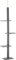 PawHut 260cm Floor To Ceiling Cat Tree for Indoor Cats w/Three Platforms Activity Centre - Grey