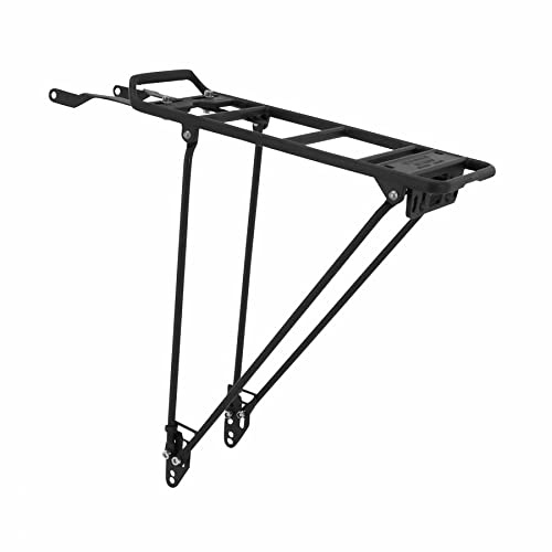 Porte bagage velo arriere a tringles werso alu noir 26-28-700c compatible systeme mik gamme basil -poids maxi 27kgs