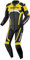 Bogotto Misano 2-Teiler Motorrad Lederkombi, schwarz/weiß/neon-gelb, 56