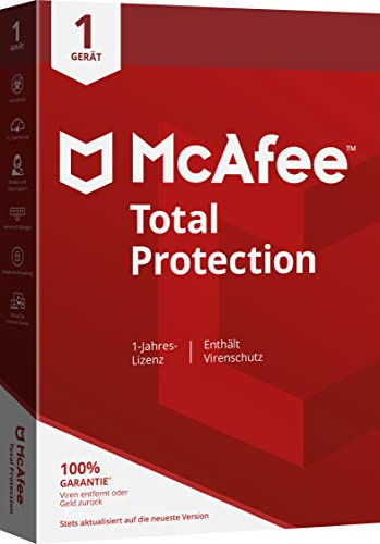 McAfee Total Protection, 1-Gerät, 1-Jahr, Windows/Mac/Android/iOS (Code in a Box)