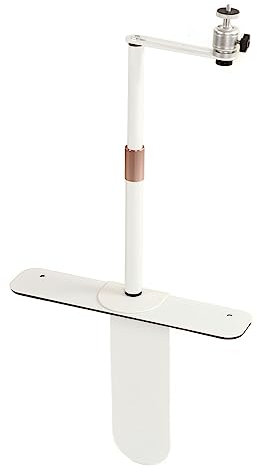 Support de projecteur, filetage 1/4, inclinable à 90°, large application, hauteur réglable de 24 à 40 cm, support de projecteur en acier allié pour la maison, blanc