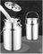 Seau De Transport De Lait, Bidon À Lait INOX, Seau À Vin Baquet Pot Laitier Pichet Fourre-Tout Avec Couvercle Scellé Boîte À Thé pour Stocker des liquides et des Solides 3L