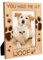 CREATCABIN Haustier-Bilderrahmen,Hundepfote,Holz-Fotorahmen,Katze,Graviertes Display,Hölzerne Tischplatte,Postkartenrahmen Aufhängen,Geschenke,Schreibtischdekoration,21.8x16.8cm You Had Me at Woof