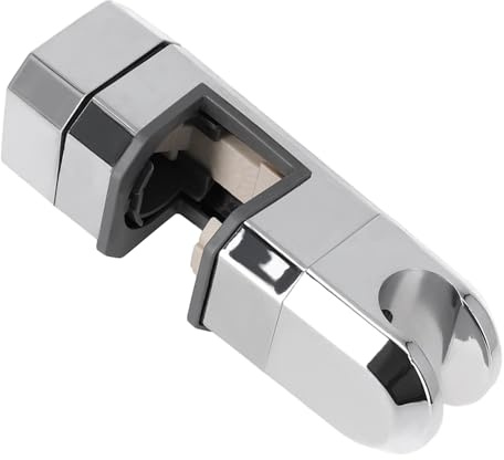 PETSTIBLE Duschkopfhalterung, , 15 mm – 30 mm, Chrom, Duschstange, Schieberhalterung, verstellbare Halterung (Silber)