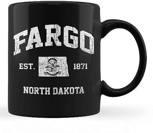 Tasse Aus Keramik Fargo North Dakota Nd Vintage State Athletic Style Reißverschluss Bedrucken Becher Tragbar Weiß Mit Henkel Becher Personalisiert Kaffeetassen Für Camping Haus 330Ml