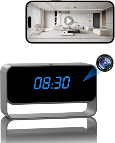 DuboCam Clock Camera - Full HD 1080P Wireless Camera - WiFi Nanny Cam for Home Indoor Security - WiFi & Bluetooth Connection【Upgraded】