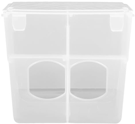 IWOWHERO Comedero para Palomas Colgante Comedero Automático para Pájaros Y Palomas Caja De Alimentación Portátil De Plástico Diseño Antiderrames Gran Capacidad Fácil Instalación para Jaulas