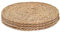 FSSTUD 4 Pcs Round Woven Placemats Rustic Wicker Table Mats Boho Braided Placemats Natural Rattan Placemat Farmhouse Weave Place Mats for Dining Table 12cm