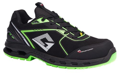 GARSPORT SCARPA ANTINFORTUNISTICA HEXA G2 LOW S3S ESD. NERO LIME Nero 43 EU