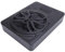 800W Slim Underseat Car Subwoofer LED Ambient Light Heat Dissipation Space Saving 10in for Car Lovers (Blue)