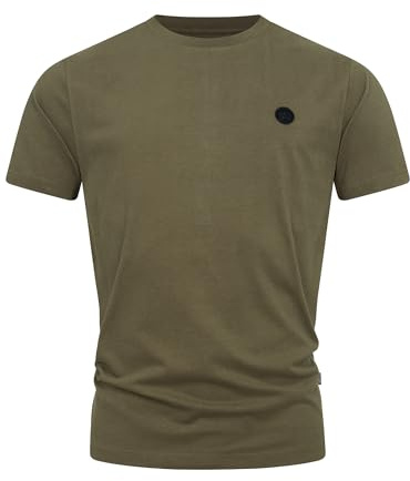 Herren KSTimmi Organic T-Shirt aus 100% Baumwolle mit Rundhals-Ausschnitt | Herrenshirt Sommershirt Army, 3XL