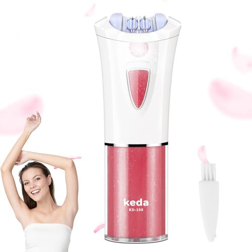 Gesichtsepilierer Damen,Epilierer Damen für frauen Mit LED-Licht, Schmerzlos Mini epilierer damen gesicht,Geeignet für Gesicht, Achseln, Beine, Bikinizone