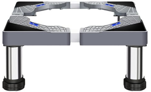 Waschmaschinensockel – Universalsockel für Waschmaschine | Kühlschrankständer mit 4 starken Füßen, schwerer Wäschesockel, Steigrohr für Waschmaschine, Waschmaschinen und