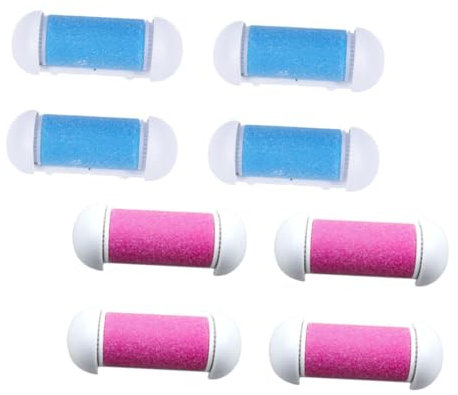 NIYANGLE 8pcs Electronic Foot File Rollers Replacement Heads Hard Skin Remover for Feet Suitable for Home Pedicure