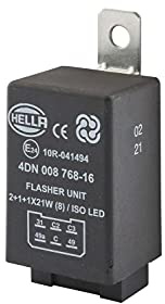HELLA 4DN 008 768-167 Flasher Unit - 12V - 6-pin connector - Plugged - Electric