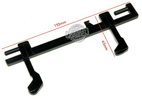 Whirlpool MWD302/WH - Gancio di chiusura porta microonde (sistema unico a doppio gancio per porta microonde)