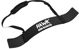 Hawk Sports Armblaster für Bizeps & Trizeps, Hanteln & Langhanteln, Curls, Muskelaufbauer, Bizeps-Isolator für Bodybuilding & Gewichtheben, Unterstützung für Kraft & Muskelaufbau (Schwarz)
