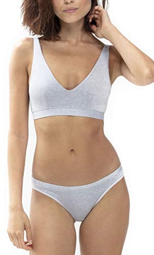 Mey Tagwäsche Serie Mood Damen Bustiers Hellgrau-Melange 75B(75B)