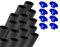 walexo 16 x Trampolin Schaumstoff Schaumstoffabdeckung für 8 Stangensysteme (92 cm, Schwarz)