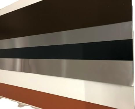 Blechzuschnitte Flachblech 2 m Alublech Titanzink (Alu braun Ral 8014 0,8 mm, 200 mm)