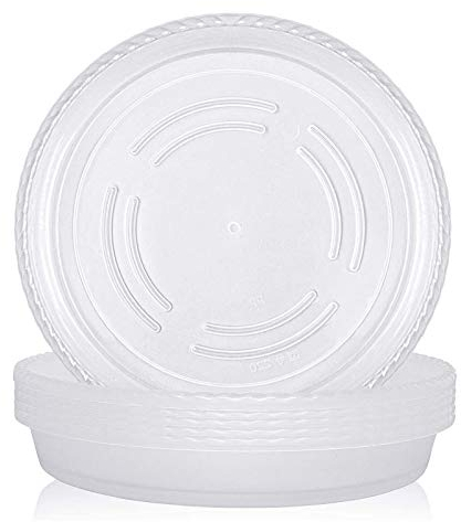 15pc transparente Kunststoff-Pflanzen-Untersetzer, 15cm Tropfschalen, transparente Garten-Untersetzer, Wiederverwendbare Blumentopfschalen für Garten, Haushalt, Innen- und Außenbereich